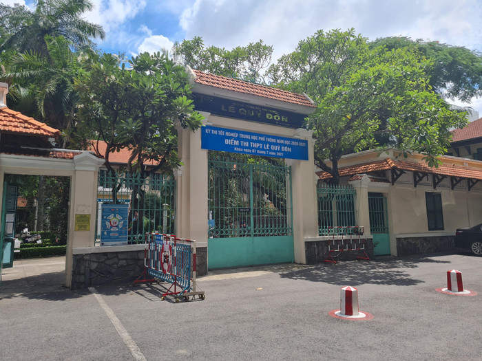 Điểm thi trường trung học phổ thông Lê Quý Đôn, quận 3 (ảnh: P.L) Điểm thi trường trung học phổ thông Lê Quý Đôn, quận 3 (ảnh: P.L)