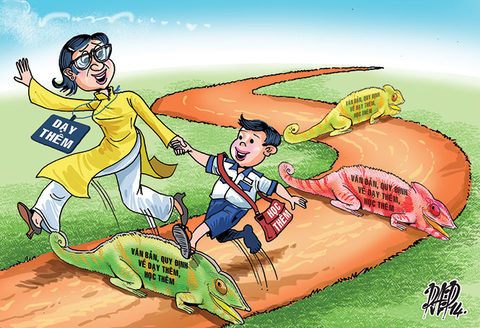 Mọi tiêu cực bắt nguồn từ dạy thêm chính học trò của mình (Ảnh minh họa, nguồn: Congan.com.vn) Mọi tiêu cực bắt nguồn từ dạy thêm chính học trò của mình (Ảnh minh họa, nguồn: Congan.com.vn)