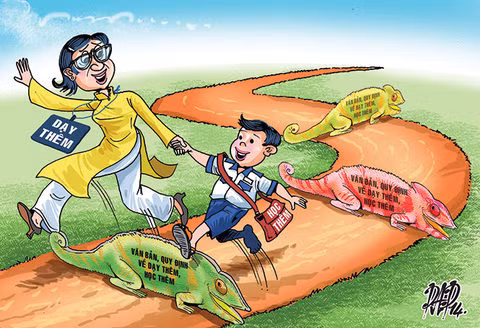 Vĩnh Phúc “tuýt còi” dạy thêm, học thêm ảnh 1