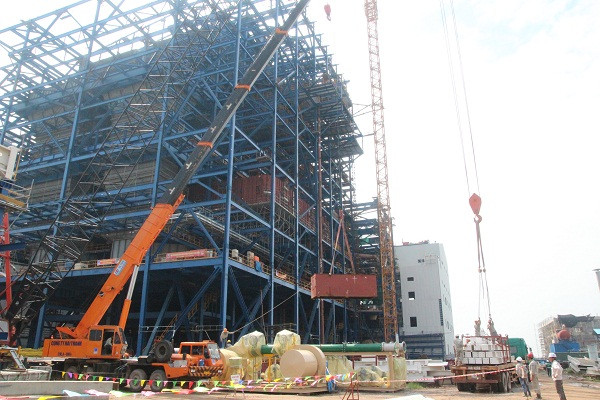 Hoạt động thi công tại dự án Thái Bình 2. ảnh: pvn. Hoạt động thi công tại dự án Thái Bình 2. ảnh: pvn.