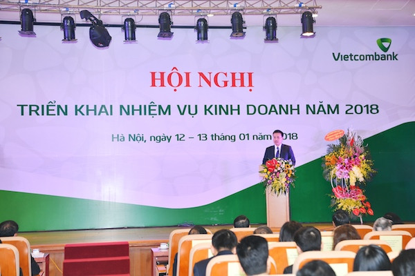 Ông Phạm Quang Dũng – Phó Bí thư Đảng ủy, Uỷ viên Hội đồng quản trị, Tổng giám đốc Vietcombank phát biểu tại hội nghị Ông Phạm Quang Dũng – Phó Bí thư Đảng ủy, Uỷ viên Hội đồng quản trị, Tổng giám đốc Vietcombank phát biểu tại hội nghị