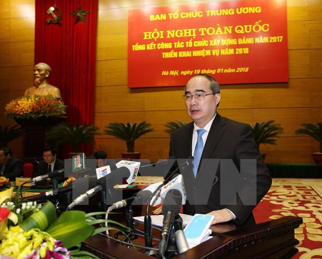 Ông Nguyễn Thiện Nhân, Ủy viên Bộ Chính trị, Bí thư Thành ủy Thành phố Hồ Chí Minh phát biểu tại hội nghị. (Ảnh: Trí Dũng/TTXVN) Ông Nguyễn Thiện Nhân, Ủy viên Bộ Chính trị, Bí thư Thành ủy Thành phố Hồ Chí Minh phát biểu tại hội nghị. (Ảnh: Trí Dũng/TTXVN)