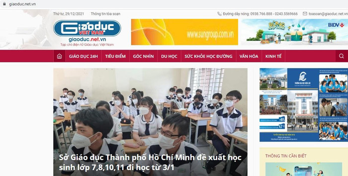 Tạp chí điện tử Giáo dục Việt Nam là Tạp chí chuyên về giáo dục được bạn đọc tin yêu. (Ảnh chụp màn hình trang chủ Tạp chí) Tạp chí điện tử Giáo dục Việt Nam là Tạp chí chuyên về giáo dục được bạn đọc tin yêu. (Ảnh chụp màn hình trang chủ Tạp chí)