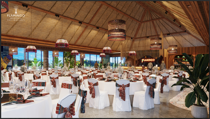 Nhà đón tiếp chính thức với năng lực đón hàng triệu lượt khách mỗi năm tại Destination Central. Nguồn: Flamingo Holdings. Nhà đón tiếp chính thức với năng lực đón hàng triệu lượt khách mỗi năm tại Destination Central. Nguồn: Flamingo Holdings.