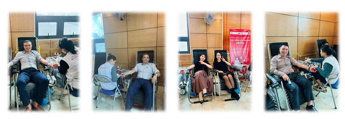 Cán bộ, giảng viên Trường Đại học UTM tham gia hiến máu. Cán bộ, giảng viên Trường Đại học UTM tham gia hiến máu.