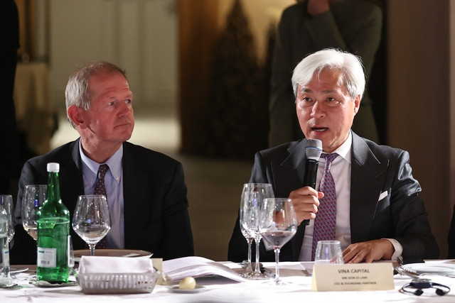 Ông Don Lam, Tổng Giám đốc VinaCapital cho hay hiện có 200 doanh nghiệp thành viên YPO quan tâm đến Việt Nam trên các lĩnh vực rất đa dạng. Ảnh: VGP/Nhật Bắc