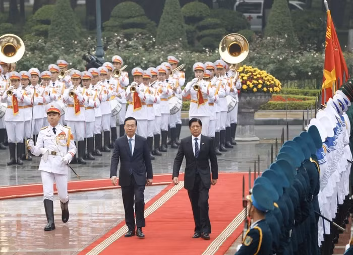 Chủ tịch nước Võ Văn Thưởng chủ trì Lễ đón chính thức Tổng thống Philippines Ferdinand Romualdez Marcos Jr. Chủ tịch nước Võ Văn Thưởng chủ trì Lễ đón chính thức Tổng thống Philippines Ferdinand Romualdez Marcos Jr.