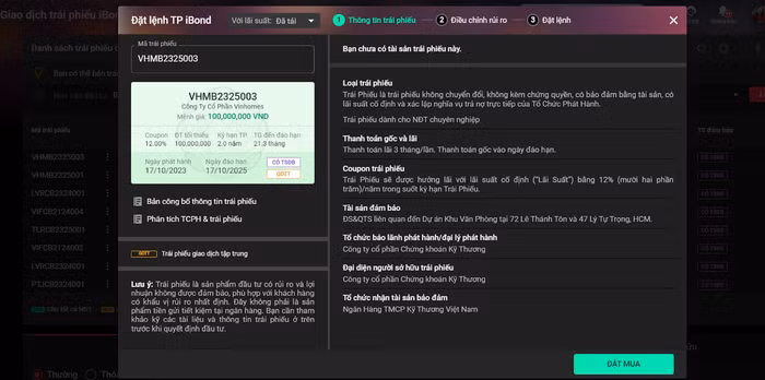 Khách hàng được nhận đầy đủ thông tin minh bạch trong 3 giai đoạn (trước, trong và sau) khi mua trái phiếu tại TCBS, trên hệ thống TCInvest