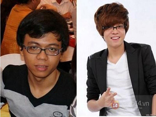 Bùi Anh Tuấn năm 16 tuổi (trái) và hiện nay. Bùi Anh Tuấn năm 16 tuổi (trái) và hiện nay.