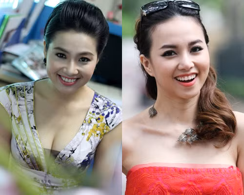 Xuất hiện cùng nhau, nhiều người đã nhầm lẫn hai diễn viên là hai chị em ruột. Cận cảnh nét bầu bĩnh đáng yêu của Lê Khánh - Ngọc Diệp.