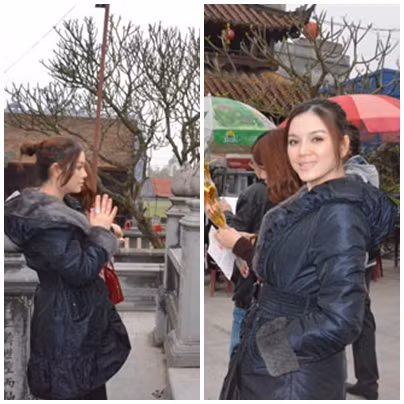 Lý Nhã Kỳ trong chiếc áo khoác kín đáo và đơn giản tại Phủ Dầy