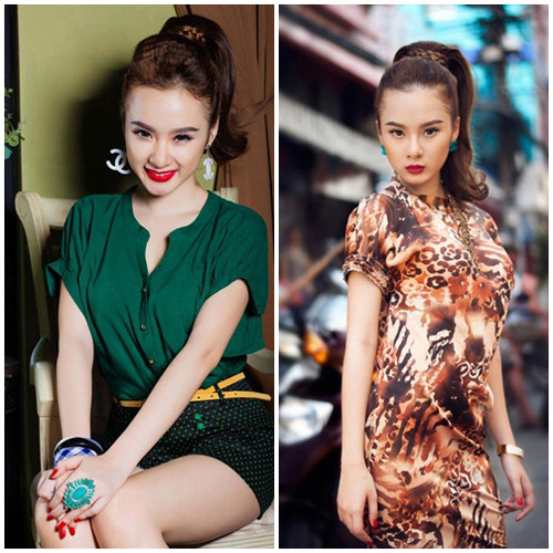 Người đẹp lắm chiêu Angela Phương Trinh sở hữu cặp chân mày dày vừa phải, độ dài cũng hạn chế, tuy nhiên, người đẹp biết cách làm nổi bật lợi thế của mình. Cô chọn cách trang điểm tô đậm phần chân, đậm kéo dài cho đến phần đuôi khiến khuôn mặt "bà mẹ nhí" luôn toát lên vẻ đẹp sắc sảo. Ngoài điểm nhấn chân mày đậm, Phương Trinh luôn chọn màu son môi nổi bật. Người đẹp lắm chiêu Angela Phương Trinh sở hữu cặp chân mày dày vừa phải, độ dài cũng hạn chế, tuy nhiên, người đẹp biết cách làm nổi bật lợi thế của mình. Cô chọn cách trang điểm tô đậm phần chân, đậm kéo dài cho đến phần đuôi khiến khuôn mặt "bà mẹ nhí" luôn toát lên vẻ đẹp sắc sảo. Ngoài điểm nhấn chân mày đậm, Phương Trinh luôn chọn màu son môi nổi bật.