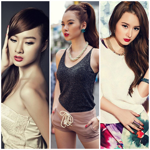 "Bà mẹ nhí" chuộng cách tô vẽ chân mày đậm và sắc sảo. "Bà mẹ nhí" chuộng cách tô vẽ chân mày đậm và sắc sảo.