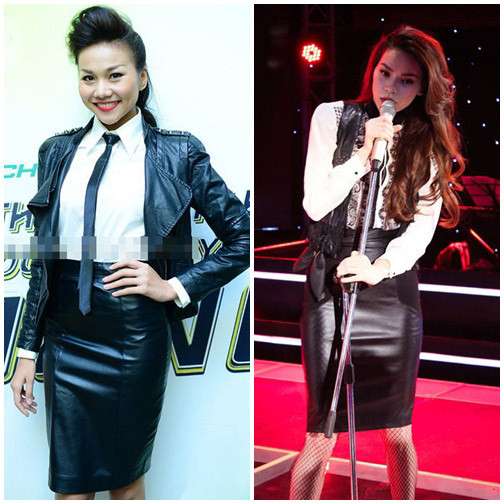 Chân váy từ chất liệu da có thể rất kén người mặc nhưng một khi đã mặc chúng sẽ mang đến cho bạn vẻ cá tính khó hòa lẫn. Hãy học hỏi Thanh Hằng và Hồ Ngọc Hà mix nó với các kiểu sơ mi trắng đơn giản nhé Chân váy từ chất liệu da có thể rất kén người mặc nhưng một khi đã mặc chúng sẽ mang đến cho bạn vẻ cá tính khó hòa lẫn. Hãy học hỏi Thanh Hằng và Hồ Ngọc Hà mix nó với các kiểu sơ mi trắng đơn giản nhé