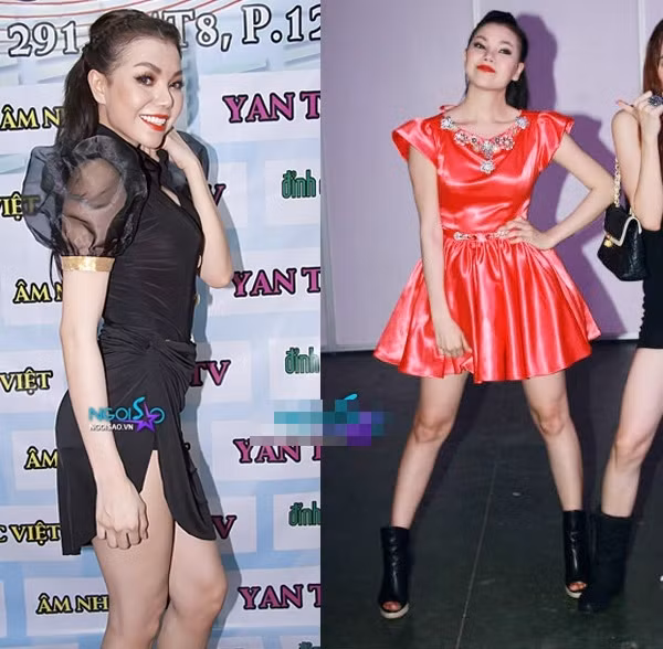 Trà Ngọc Hằng và hai dáng đứng "miễn chê". Trà Ngọc Hằng và hai dáng đứng "miễn chê".