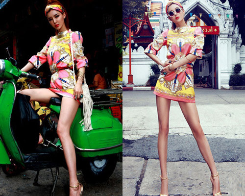 Đôi chân dài là tài sản đắt giá giúp hot girl thăng tiến trong nghề mẫu. Đôi chân dài là tài sản đắt giá giúp hot girl thăng tiến trong nghề mẫu.