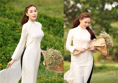 Sau những lần gây chú ý với hình ảnh bốc lửa, Quỳnh Thư cũng tìm đến biểu tượng truyền thống với hi vọng hình ảnh nền nã, duyên dáng khi mặc áo dài. Nhưng bộ ảnh này của cô còn thua xa Ngọc Trinh về độ tinh khôi, nền nã. Sau những lần gây chú ý với hình ảnh bốc lửa, Quỳnh Thư cũng tìm đến biểu tượng truyền thống với hi vọng hình ảnh nền nã, duyên dáng khi mặc áo dài. Nhưng bộ ảnh này của cô còn thua xa Ngọc Trinh về độ tinh khôi, nền nã.