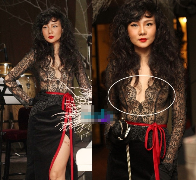 Dương Yến Ngọc khiến nhiều người tưởng rằng cô sơ sẩy lộ nhũ hoa trong thiết kế voan quá táo bạo nhưng thực tế lại không phải như vậy vì cô đã sử dụng miếng dán ngực màu nude mà phải nhìn rất kỹ mới phát hiện ra Dương Yến Ngọc khiến nhiều người tưởng rằng cô sơ sẩy lộ nhũ hoa trong thiết kế voan quá táo bạo nhưng thực tế lại không phải như vậy vì cô đã sử dụng miếng dán ngực màu nude mà phải nhìn rất kỹ mới phát hiện ra