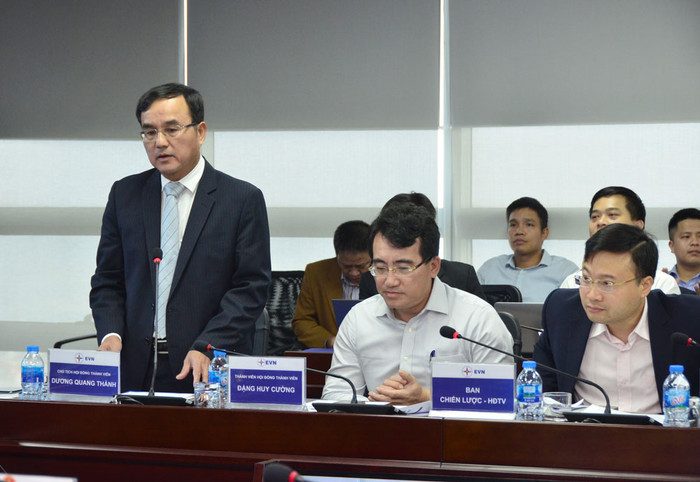Ông Dương Quang Thành - Chủ tịch Hội đồng thành viên EVN khẳng định, EVN nhận thức rất rõ tầm quan trọng của cuộc cách mạng công nghiệp 4.0. Ảnh: EVN. Ông Dương Quang Thành - Chủ tịch Hội đồng thành viên EVN khẳng định, EVN nhận thức rất rõ tầm quan trọng của cuộc cách mạng công nghiệp 4.0. Ảnh: EVN.