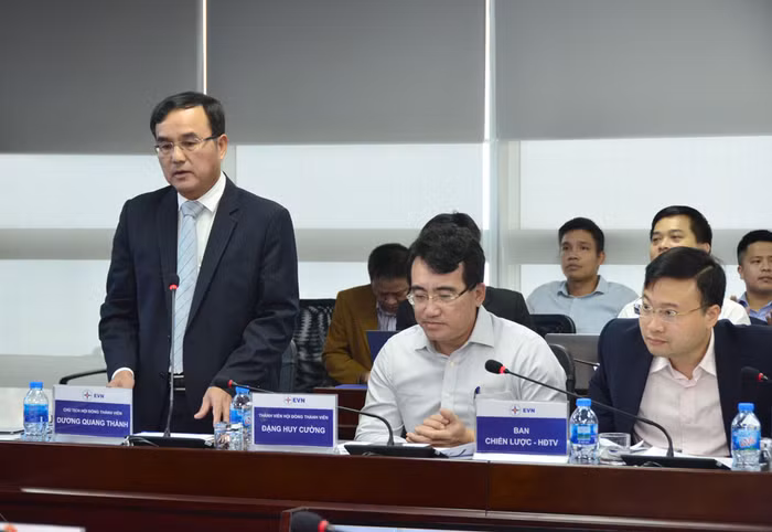 Ông Dương Quang Thành - Chủ tịch Hội đồng thành viên EVN khẳng định, EVN nhận thức rất rõ tầm quan trọng của cuộc cách mạng công nghiệp 4.0. Ảnh: EVN.