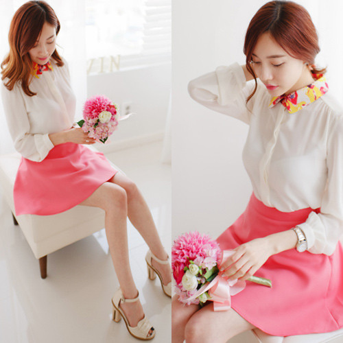 Những màu sắc nổi bật được "mềm hóa" bởi sắc trắng nền nã Những màu sắc nổi bật được "mềm hóa" bởi sắc trắng nền nã