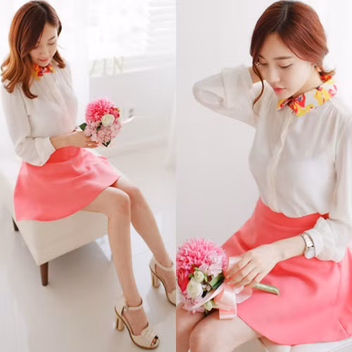 Những màu sắc nổi bật được "mềm hóa" bởi sắc trắng nền nã