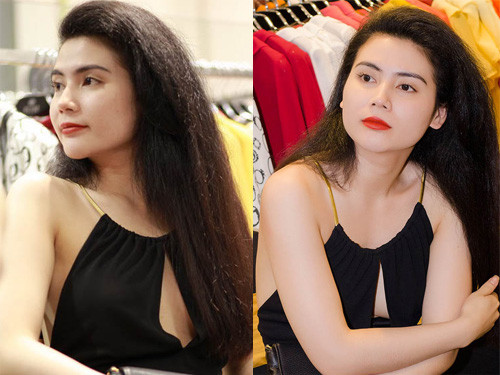 Người đẹp mặc rất thoáng mát như thể đang bị đốt cháy bởi cái nóng ... đầu hè