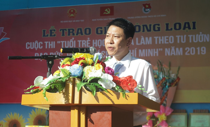 Ông Nguyễn Xuân An Việt, đại diện Ban tổ chức, phát biểu tại lễ trao giải (Ảnh:V.N) Ông Nguyễn Xuân An Việt, đại diện Ban tổ chức, phát biểu tại lễ trao giải (Ảnh:V.N)