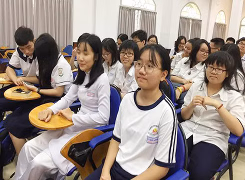 Học sinh giỏi cấp thành phố tham gia kỳ thi học sinh giỏi quốc gia năm học trước (ảnh: sggp.org.vn)