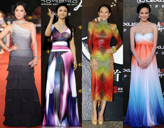 Những bộ váy pha màu đẹp ấn tượng của hàng loạt mỹ nhân Những bộ váy pha màu đẹp ấn tượng của hàng loạt mỹ nhân