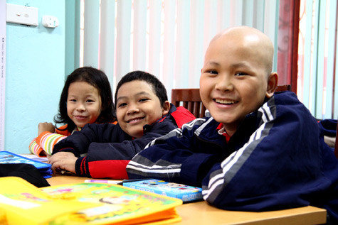 Và, là niềm vui trong ánh mắt từng học sinh lớp học Hy Vọng.