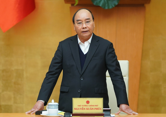Thủ tướng Nguyễn Xuân Phúc phát biểu tại cuộc họp. (Ảnh: VGP/Quang Hiếu) Thủ tướng Nguyễn Xuân Phúc phát biểu tại cuộc họp. (Ảnh: VGP/Quang Hiếu)