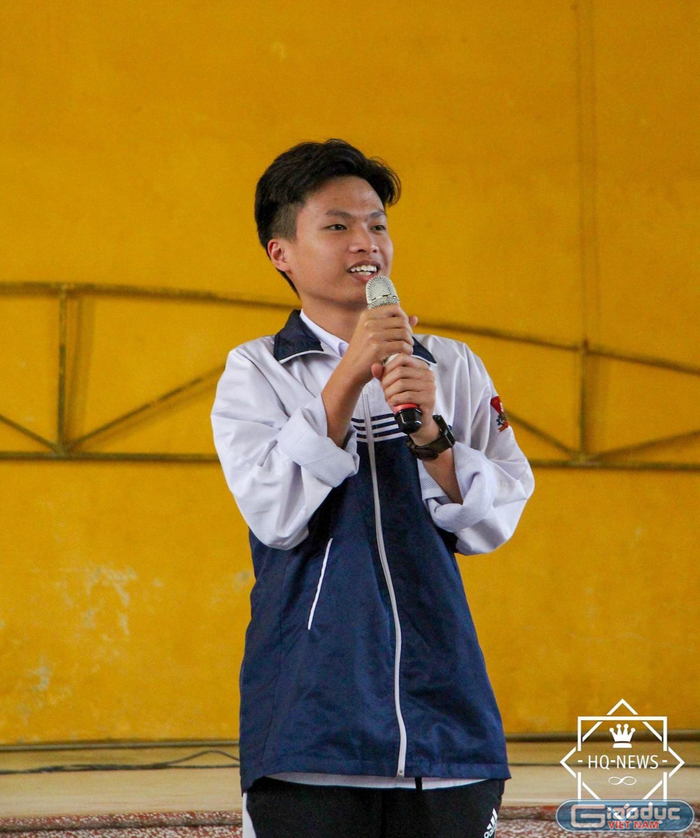 Em Trần Quốc Đạt, học sinh lớp 11A6 Trường Trung học phổ thông Hồng Quang (Hải Dương). (Ảnh: Nhân vật cung cấp) Em Trần Quốc Đạt, học sinh lớp 11A6 Trường Trung học phổ thông Hồng Quang (Hải Dương). (Ảnh: Nhân vật cung cấp)