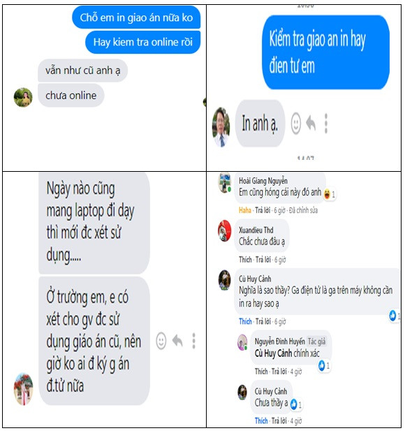 Được sử dụng hồ sơ giáo án điện tử vẫn là mong muốn của giáo viên. (Ảnh do tác giả cung cấp) Được sử dụng hồ sơ giáo án điện tử vẫn là mong muốn của giáo viên. (Ảnh do tác giả cung cấp)