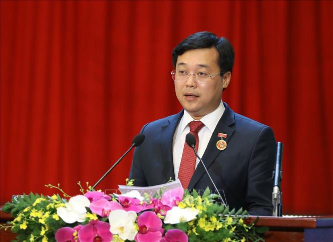 Bí thư Tỉnh ủy Đồng Tháp Lê Quốc Phong phát biểu hưởng ứng phong trào thi đua yêu nước. Ảnh: Văn Điệp/TTXVN Bí thư Tỉnh ủy Đồng Tháp Lê Quốc Phong phát biểu hưởng ứng phong trào thi đua yêu nước. Ảnh: Văn Điệp/TTXVN