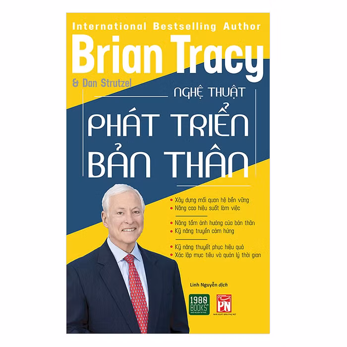 Cuốn sách "Nghệ thuật phát triển bản thân" của tác giả Brian Tracy và Dan Strutzel. (Ảnh: Tiki.vn)