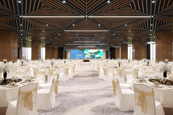 Phòng tiệc gala sang trọng của Flamingo Cát Bà Resorts. Phòng tiệc gala sang trọng của Flamingo Cát Bà Resorts.