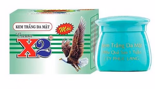 Kem trắng da mặt – X2 không đạt chất lượng bị thu hồi. Kem trắng da mặt – X2 không đạt chất lượng bị thu hồi.