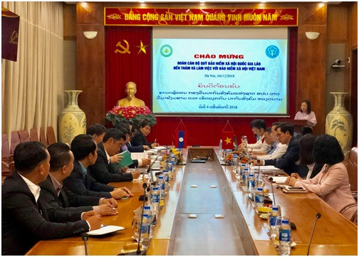 Bảo hiểm xã hội Việt Nam chia sẻ kinh nghiệm ứng dụng công nghệ thông tin với Quỹ An sinh xã hội Lào. Bảo hiểm xã hội Việt Nam chia sẻ kinh nghiệm ứng dụng công nghệ thông tin với Quỹ An sinh xã hội Lào.