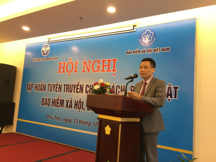 Ông Đặng Khắc Lợi - Phó Cục trưởng Cục Báo chí phát biểu tại Hội nghị. Ảnh: Vũ Phương.