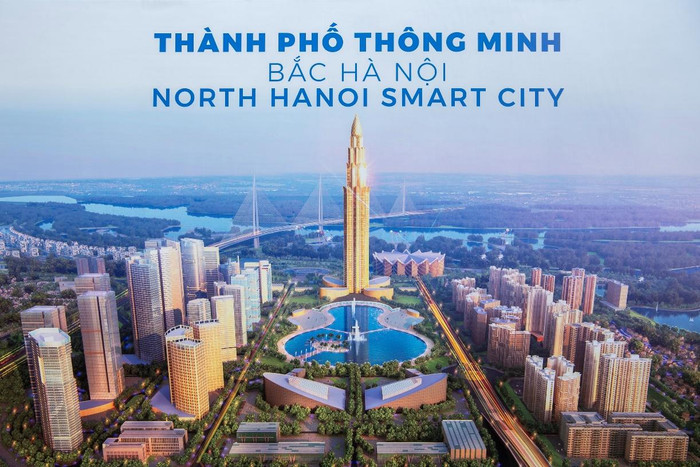 Phối cảnh Thành phố Thông minh Bắc Hà Nội. Phối cảnh Thành phố Thông minh Bắc Hà Nội.