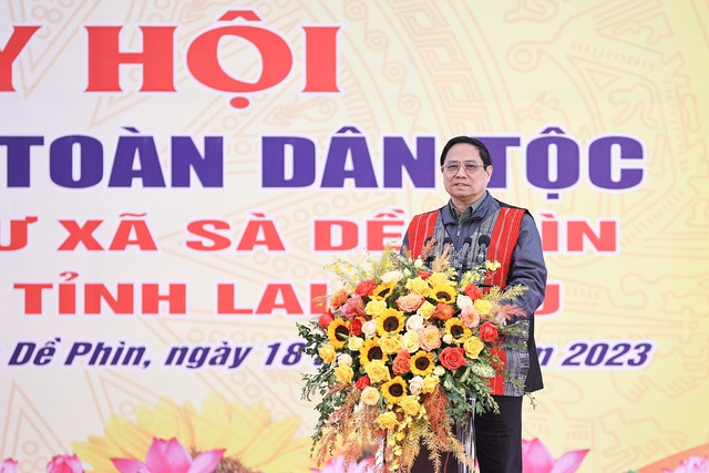 Thủ tướng: Các cơ quan Trung ương sẽ đồng hành và mong địa phương làm tốt công tác quy hoạch tỉnh, từ đó phát triển du lịch, dịch vụ, tạo động lực phát triển mới cho tỉnh Lai Châu và huyện Sìn Hồ. Ảnh: VGP/Nhật Bắc Thủ tướng: Các cơ quan Trung ương sẽ đồng hành và mong địa phương làm tốt công tác quy hoạch tỉnh, từ đó phát triển du lịch, dịch vụ, tạo động lực phát triển mới cho tỉnh Lai Châu và huyện Sìn Hồ. Ảnh: VGP/Nhật Bắc