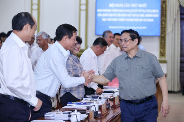 Thủ tướng Phạm Minh Chính, Trưởng Ban Chỉ đạo triển khai thực hiện Nghị quyết số 98/2023/QH15 đến dự, chủ trì Hội nghị của Ban Chỉ đạo. Ảnh VGP/Nhật Bắc Thủ tướng Phạm Minh Chính, Trưởng Ban Chỉ đạo triển khai thực hiện Nghị quyết số 98/2023/QH15 đến dự, chủ trì Hội nghị của Ban Chỉ đạo. Ảnh VGP/Nhật Bắc
