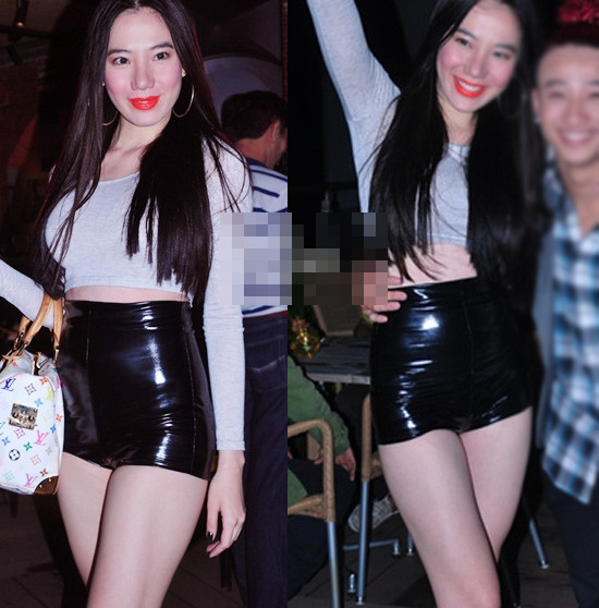 Chung Thục Quyên cũng sở hữu một đôi chân to. Chung Thục Quyên cũng sở hữu một đôi chân to.