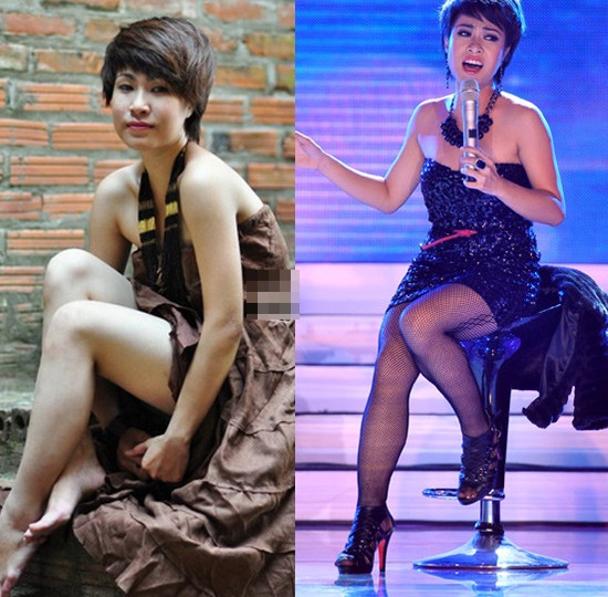 Uyên Linh cũng sở hữu đôi chân không hề nuột nà. Uyên Linh cũng sở hữu đôi chân không hề nuột nà.