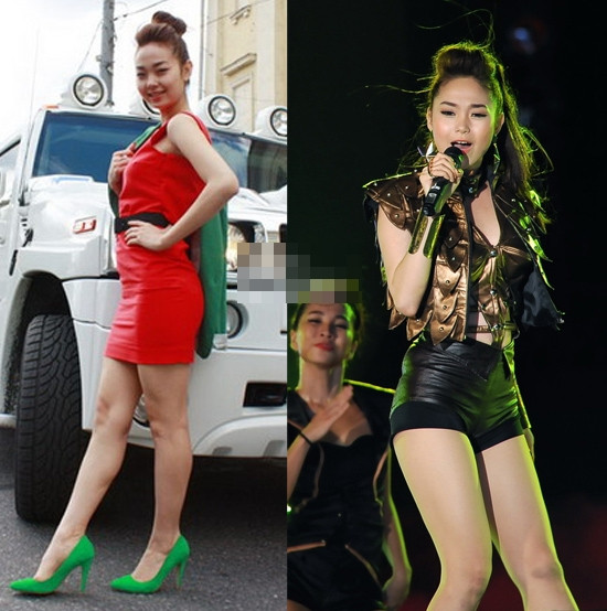 Minh Hằng có một "tì vết" duy nhất là cặp giò Minh Hằng có một "tì vết" duy nhất là cặp giò