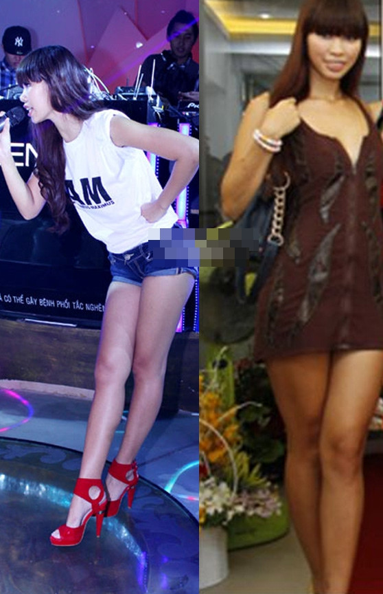 Hà Anh là mỹ nhân nghiện ...khoe chân dù chân không thon Hà Anh là mỹ nhân nghiện ...khoe chân dù chân không thon