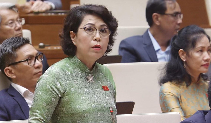 Đại biểu Tô Thị Bích Châu (Đoàn Thành phố Hồ Chí Minh) phát biểu. Ảnh: VGP