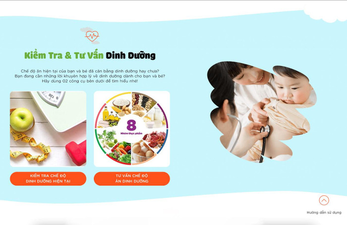 Chức năng kiểm tra và tư vấn dinh dưỡng của Phần mềm. Chức năng kiểm tra và tư vấn dinh dưỡng của Phần mềm.