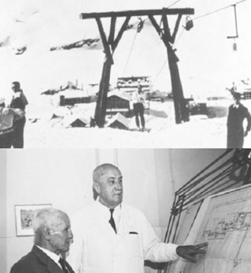 Kondrad Doppelmayr và cáp treo đầu tiên của hãng. Kondrad Doppelmayr và cáp treo đầu tiên của hãng.